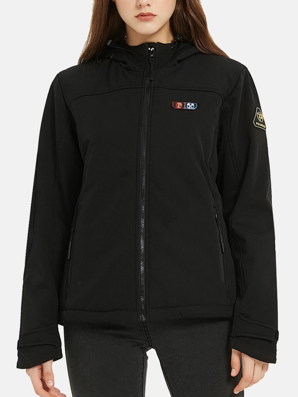 Ptahdus heated hooded black jacket size medium